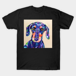 Daschund painting "Peanut" T-Shirt